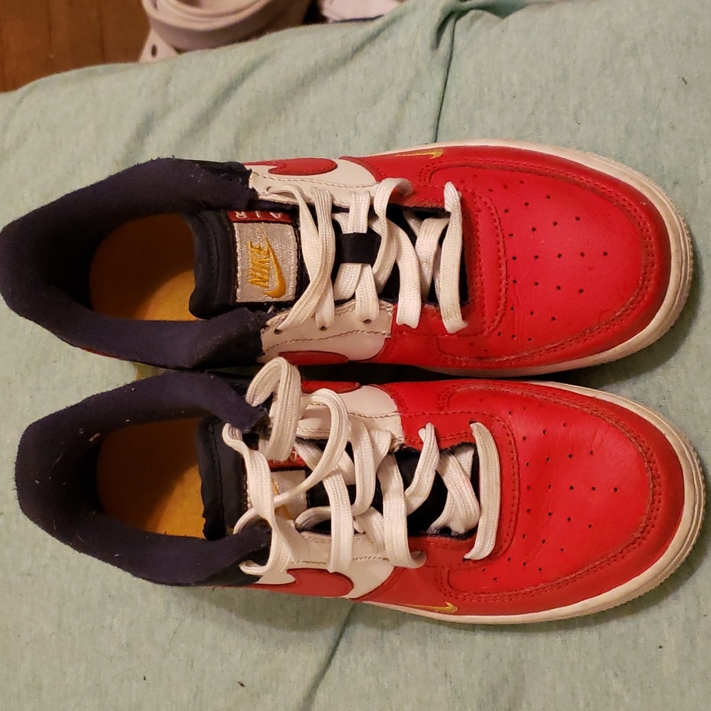 Nike red white and blue